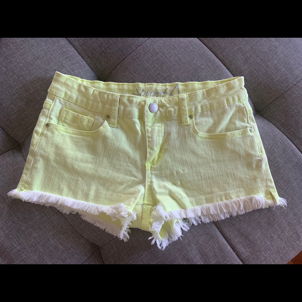 Special X Yellow Jean Shorts